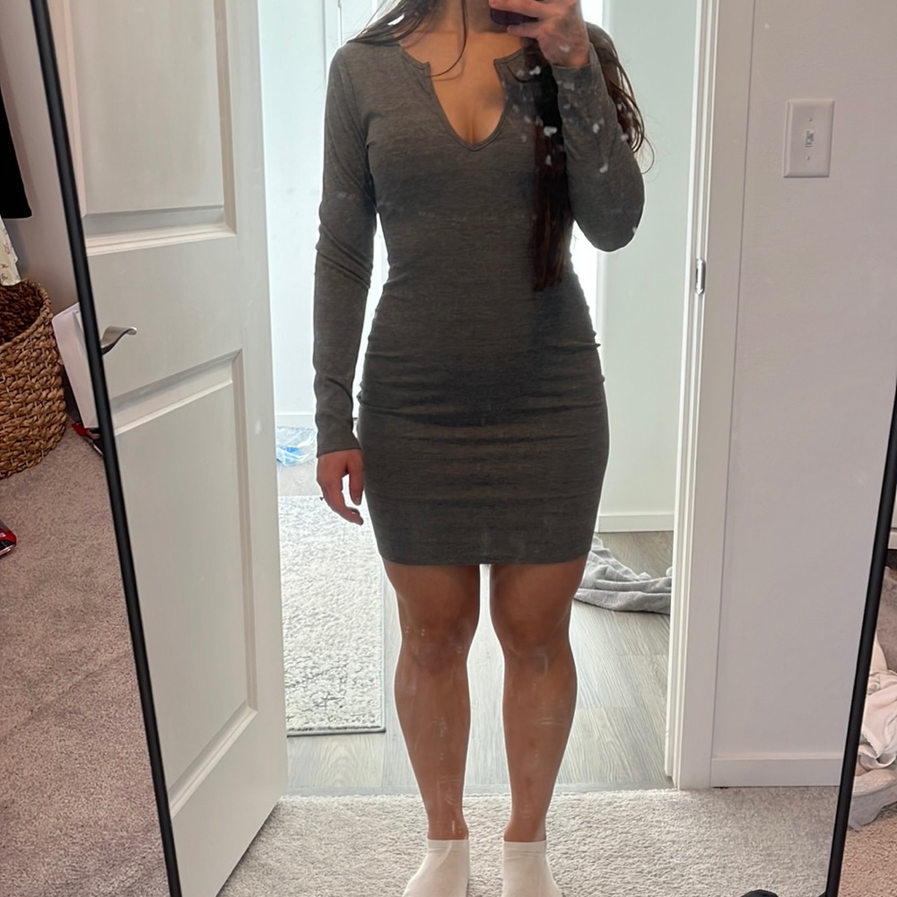 Grey mini dress